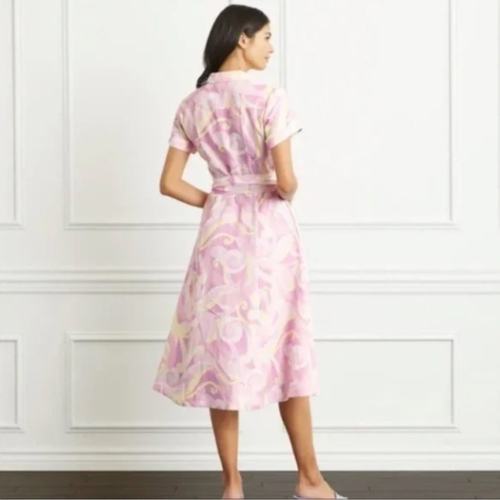 NEW Hill House The Lily Dress Candy Kaleidoscope Belted Midi Dress XXS - Picture 2 of 11
